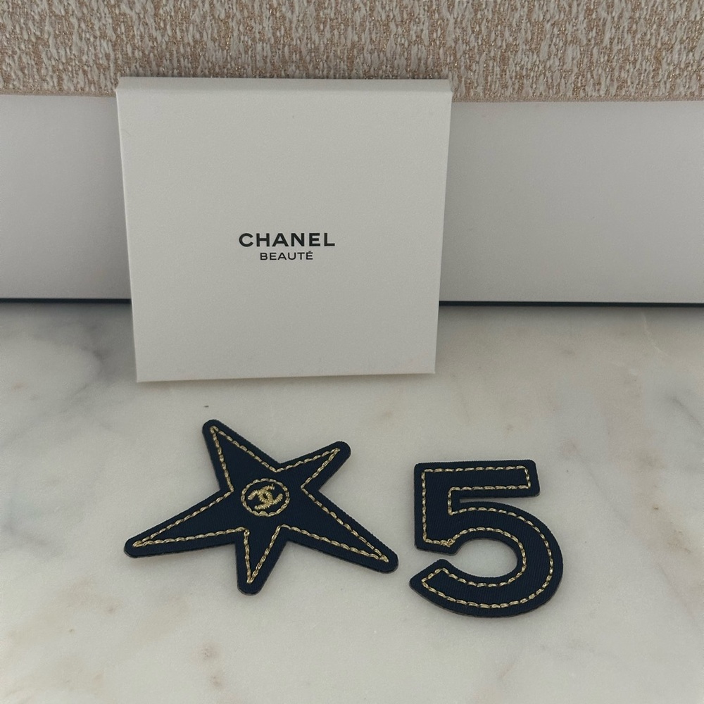 CHANEL Beaute Stickers Navy & Gold. New in box.